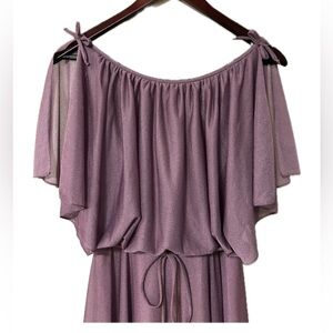 VTG 70s Formal dress. Shimmer Purple.